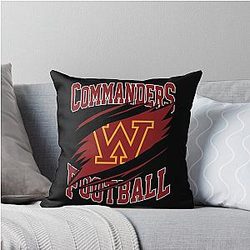 Art Washington Commanders Throw Pillow
