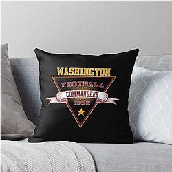 Art Washington Commanders Throw Pillow