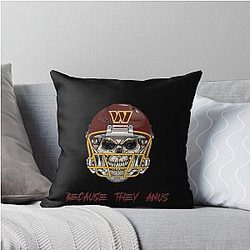 Art Washington Commanders Throw Pillow