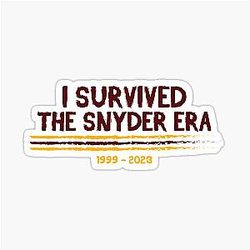 Washington Commanders - I survived Snyder sticker