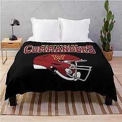 Art Washington Commanders Throw Blanket