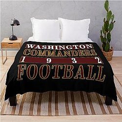 Art Washington Commanders Throw Blanket