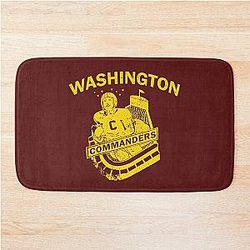 Vintage Washington Commanders Bath Mat