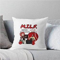 Man I Love M.I.L.F. Waterparks Funeral Sticker Throw Pillow