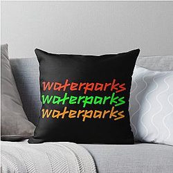 Water Park Logo Throw Pillow