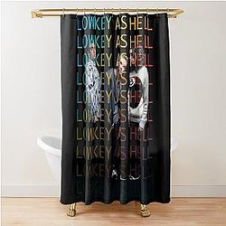 Lowkey As Hell - Waterparks Design by Awsten Knight Shower Curtain