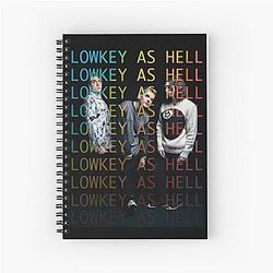 Lowkey Hell Waterparks Design Spiral Notebook