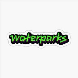 waterpark logo sticker