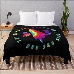 Waterparks Ghosts (Tie-Dye) Throw Blanket