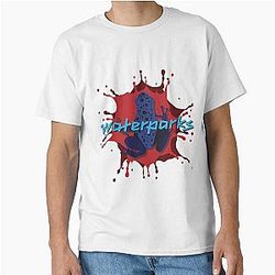 Waterparks Intellectual property inspired logo Classic T-Shirt 
-> remove weird characters
  = Waterparks Intellectual property inspired logo Classic T Shirt
-> Remove duplicate words in sequence 
  = Waterparks Intellectual property Classic T Shirt