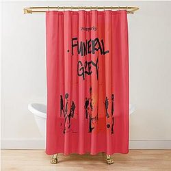 Funeral Grey Waterparks Design Awsten Knight Funeral Grey Shower Curtain