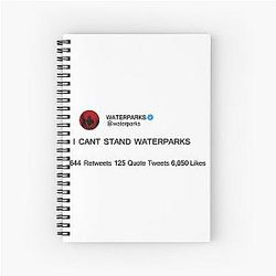 Waterparks Merch Spiral Notebook