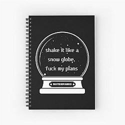 Waterparks Band Snow Globe Greatest Hits Notebpk