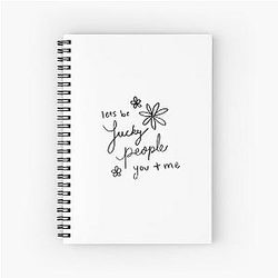 Lucky People Spiral Notebook