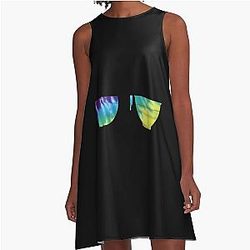 Waterpark Grenade A-Line Dress
