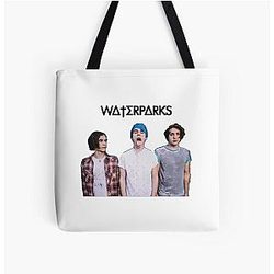 Peaceful Water Park Morning Horizon All Over Print Tote Bag
