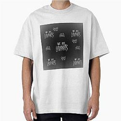 Black white simple Ladyparts logo 2021 Oversized T-Shirt