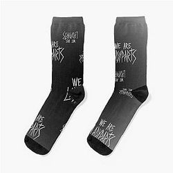 Black White Simple Lady Parts Logo Print 2021 Mystical Lady Art Mask Bag Socks