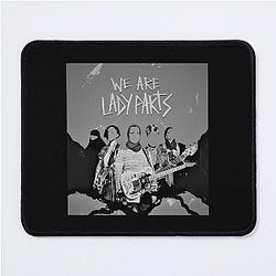 women Ladyparts logo print painting feminism comedy empowerment Mouse Mat