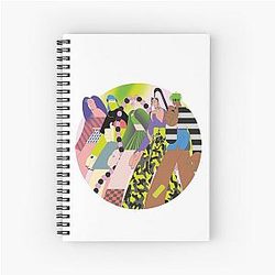 Lady Parts Band Spiral Note Book