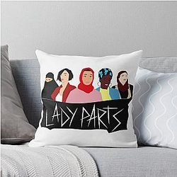 Lady Parts Band Throw Pillow