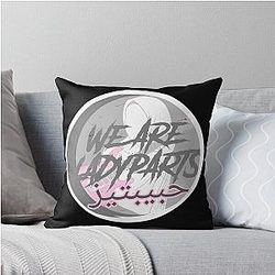 We are Ladyparts, Punk Rock, Girl power, Muslim, Girl Rocker, Lady Part, Punk Chic Throw Pillow