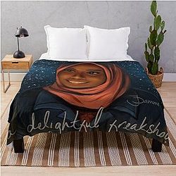 Amina from We Are Lady Parts Throw Blanket
