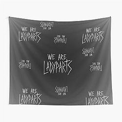 Black White Simple Ladyparts Logo Print 2021 Mysticaladyart Mask Bag Tapestry