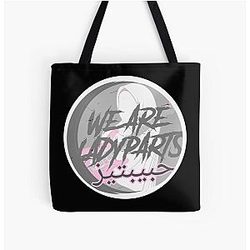 We are Ladyparts, Punk Rock, Girl power, Muslim Girl Rocker, Lady Part, Punk Chic Tote Bag