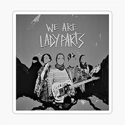 We Are Ladyparts Logo Print Painting Women Empowerment Sticker