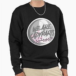 We are Ladyparts Punk Rock Muslim Girl Rocker Chic Pullover Sweatshirt