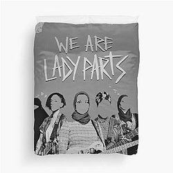 We are woman empowerment painting feminism comedy mask Duvet Cover