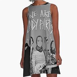 We are lady parts feminist women empowerment print A-Line Dress