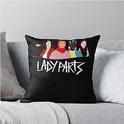 Lady Ladies Throw Pillow