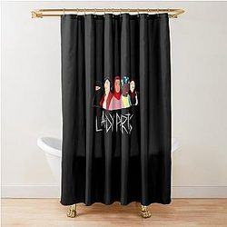 Lady Parts Band Sticker Curtain