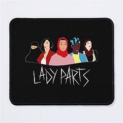 Lady Parts Band Sticker Mouse Pad