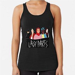 Lady Parts Band Sticker Tank Top