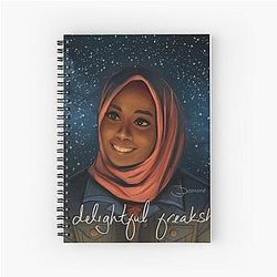 Amina from We Are Lady Parts Spiral Note Book