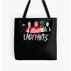 Lady Parts All Over Print Tote Bag