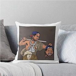 Westside Gunn x Caravaggio: David Goliath Remix Throw Pillow