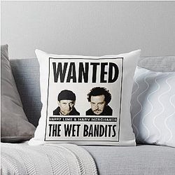 Wet Bandits Wanted Pillow