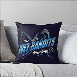 The Wet Bandits Plumbing Throw Pillow