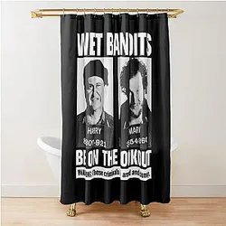 Home Alone Wet Bandits Shower Curtain