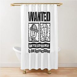 Wanted Wet Bandit Shower Curtain
