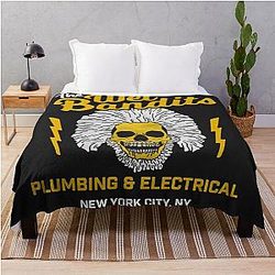The Wet Bandits Plumbing and Electrical Services Throw Blanket