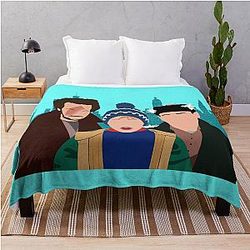 Home Alone with Kevin McCallister and the Wet Bandits Poster Throw Blanket
