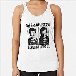 Home Alone 2 Harry and Marv Racerback Tank Top