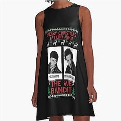 The wet bandits A line dress