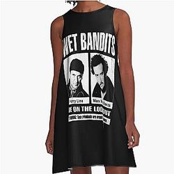 Wet Bandits A Line Dress