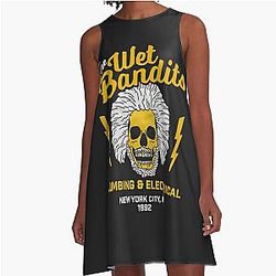 The Wet Bandits Plumbing and Electrical Shirt A Line Dress